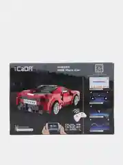 Красный конструктор на радиоуправлении "Гоночная машинка Ferrari CaDA",  отличный подарок