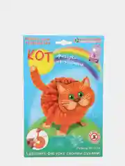 Набор для творчества. Изготовление фигурки из помпона Кот. kлеvер