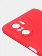Красный чехол для Poco F3 / Xiaomi Mi 11i (2021) цветной матовый