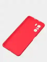 Красный чехол для Poco F3 / Xiaomi Mi 11i (2021) цветной матовый