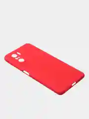 Красный чехол для Poco F3 / Xiaomi Mi 11i (2021) цветной матовый