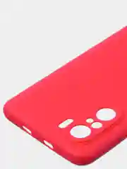 Красный чехол для Poco F3 / Xiaomi Mi 11i (2021) цветной матовый