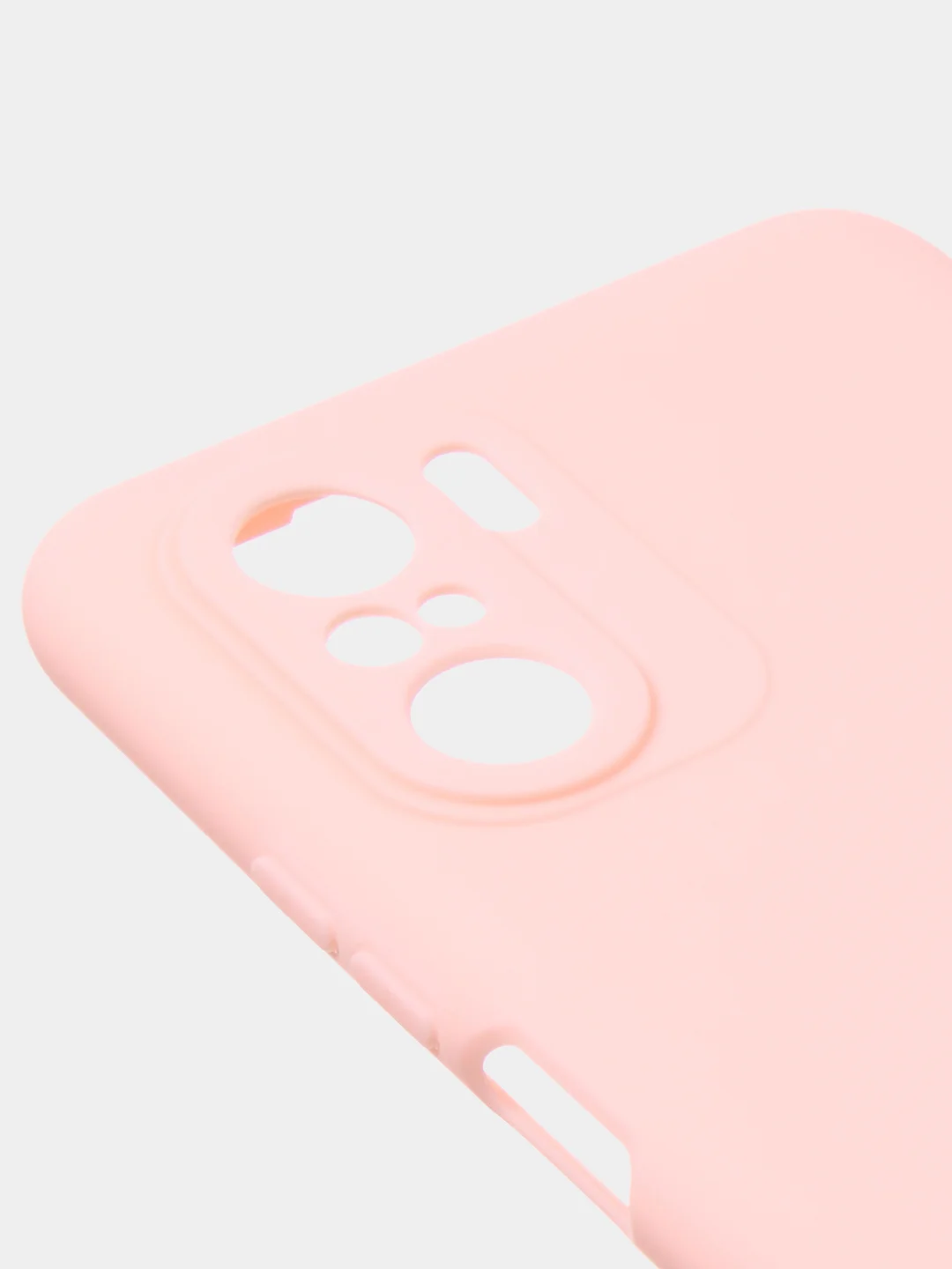Розовый чехол для Poco F3 / Xiaomi Mi 11i (2021) цветной матовый