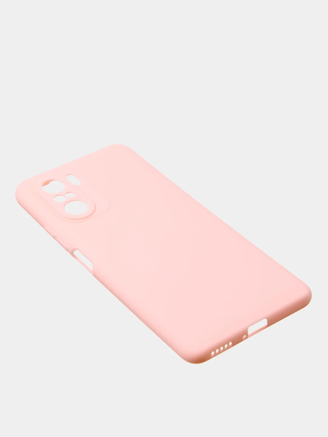 Розовый чехол для Poco F3 / Xiaomi Mi 11i (2021) цветной матовый
