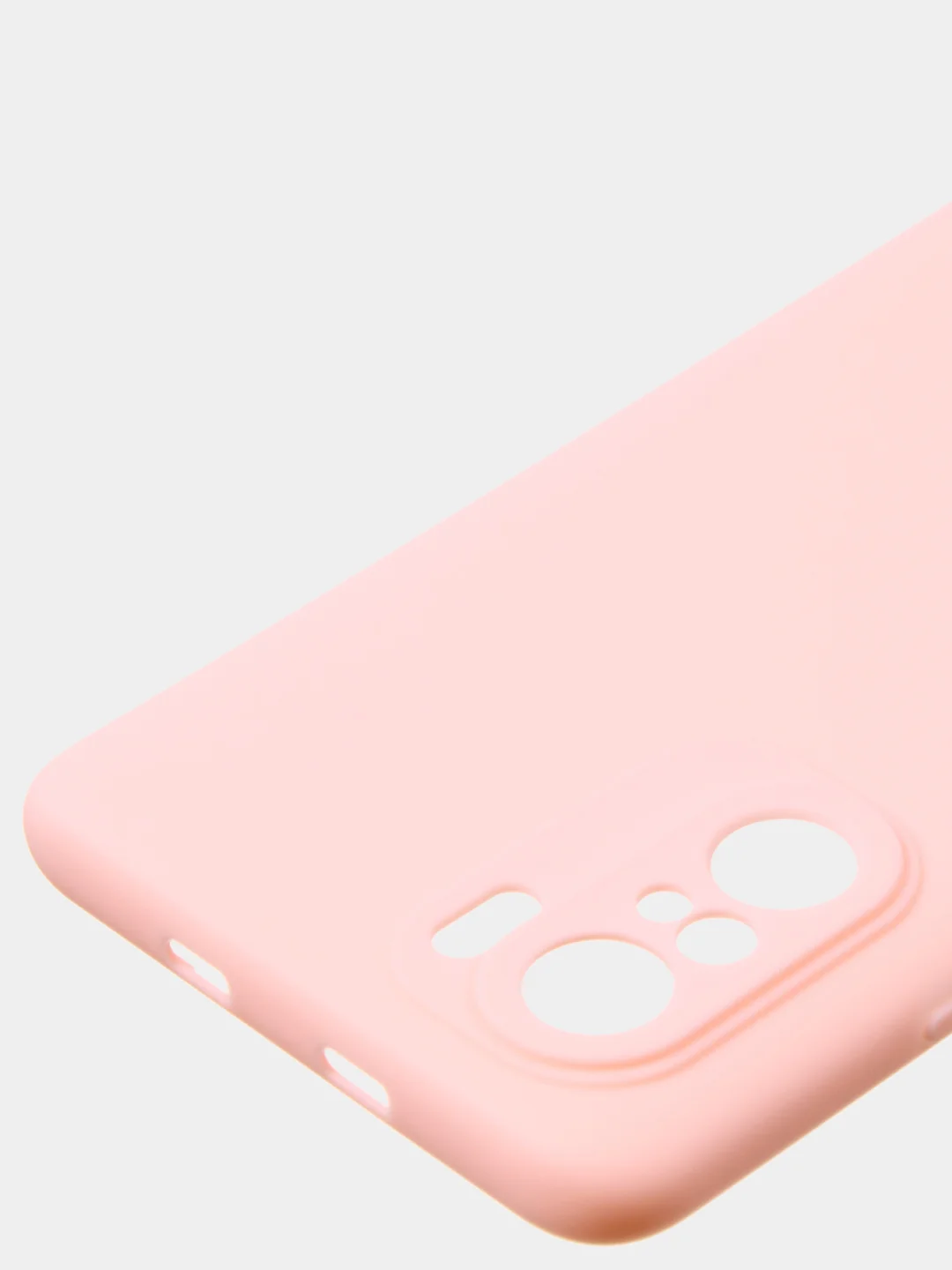 Розовый чехол для Poco F3 / Xiaomi Mi 11i (2021) цветной матовый