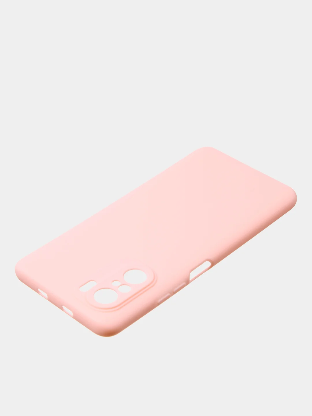 Розовый чехол для Poco F3 / Xiaomi Mi 11i (2021) цветной матовый