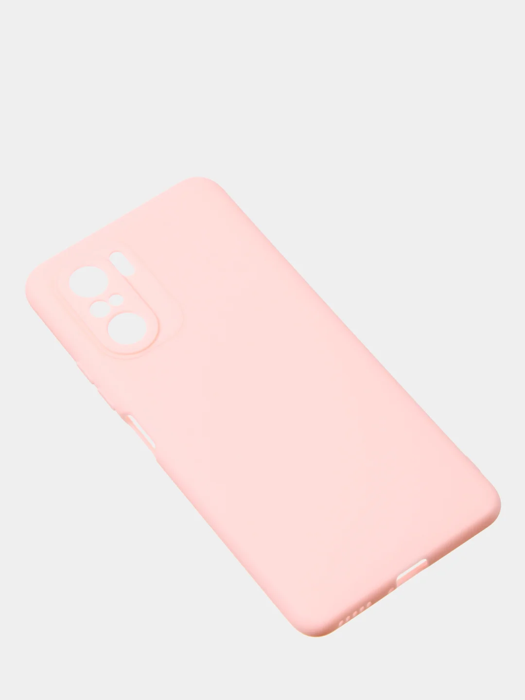 Розовый чехол для Poco F3 / Xiaomi Mi 11i (2021) цветной матовый