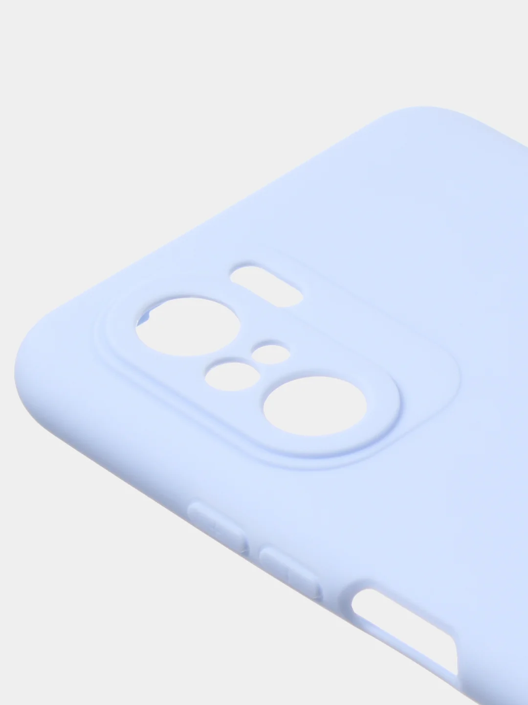 Светло-синий чехол для Poco F3 / Xiaomi Mi 11i (2021) цветной матовый