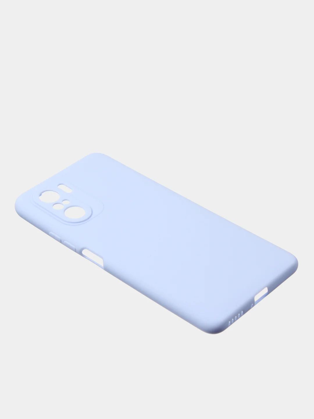 Светло-синий чехол для Poco F3 / Xiaomi Mi 11i (2021) цветной матовый