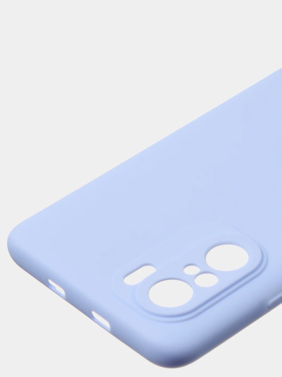 Светло-синий чехол для Poco F3 / Xiaomi Mi 11i (2021) цветной матовый