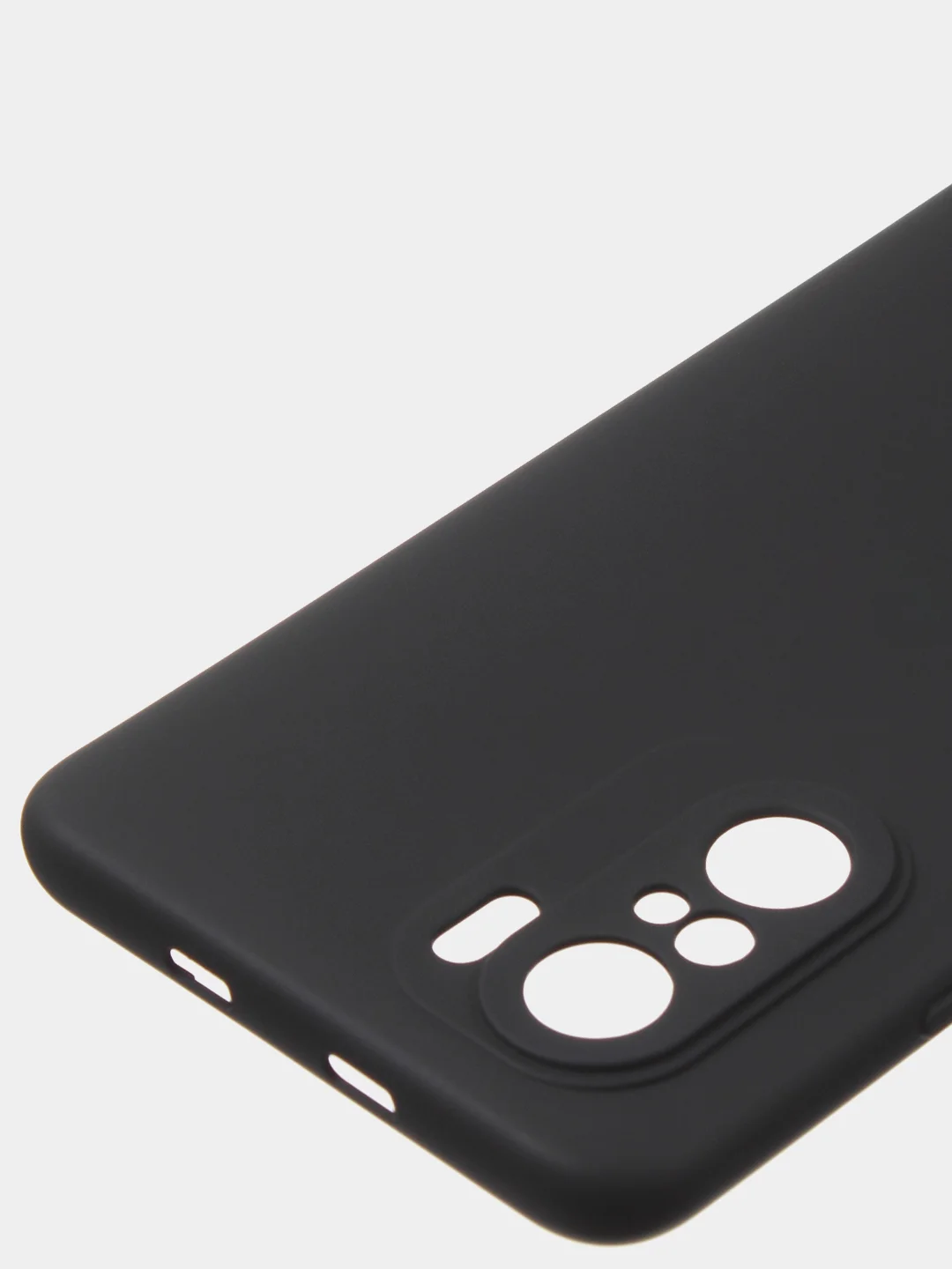 Черный чехол для Poco F3 / Xiaomi Mi 11i (2021) цветной матовый