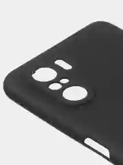 Черный чехол для Poco F3 / Xiaomi Mi 11i (2021) цветной матовый