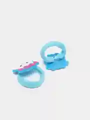 Желтый резинки для волос мультяшные "Hello kitty - Хелло Китти" и "Единорог"