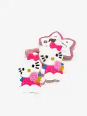 Желтый резинки для волос мультяшные "Hello kitty - Хелло Китти" и "Единорог"