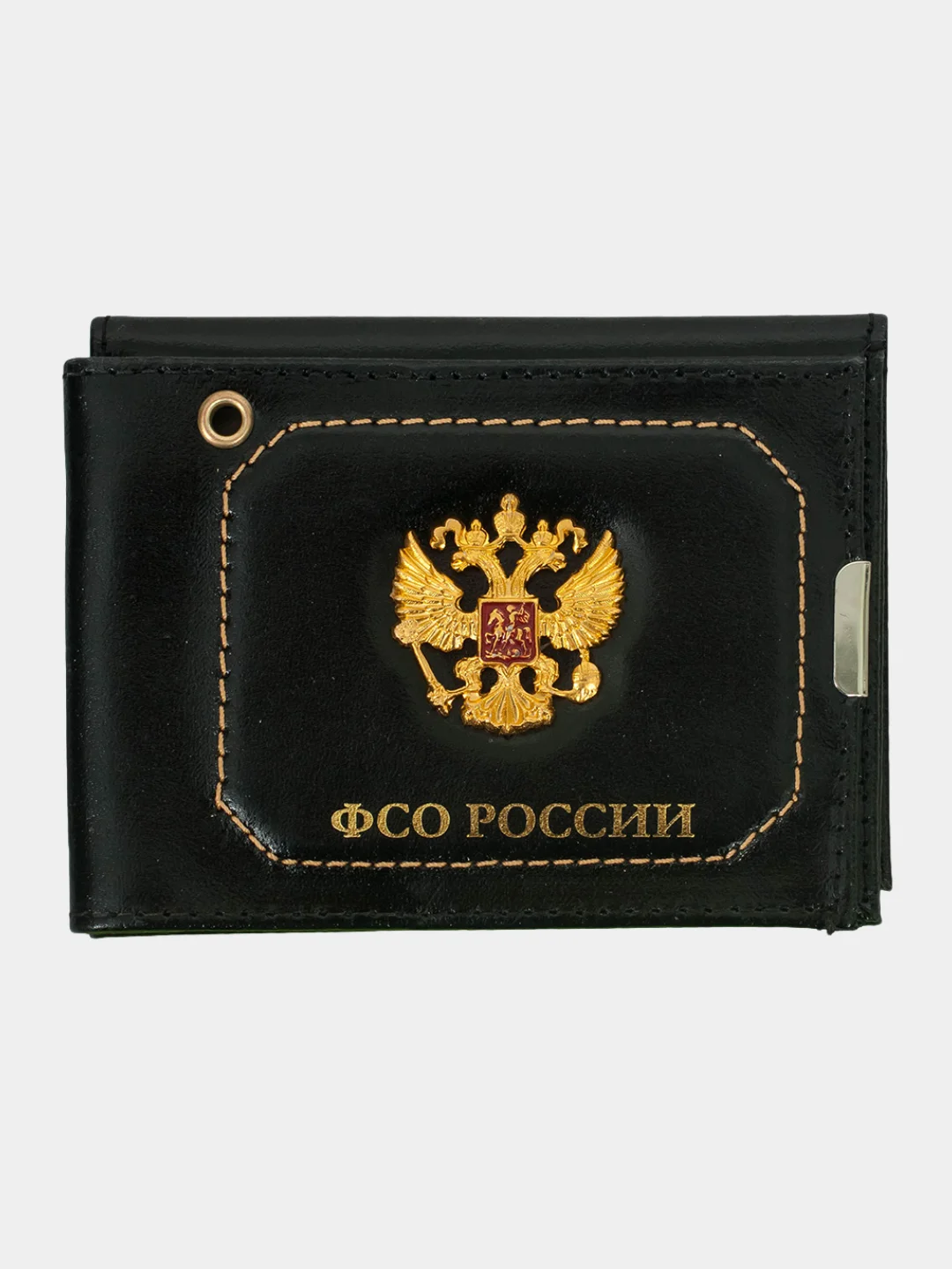 Бордовый обложка "ФСО России", бордовый, черный