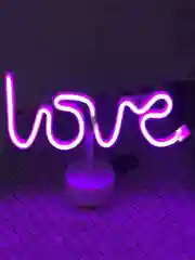 Лавандовый неоновый LED светильник I Светодиодная лампа I Ночник настольный