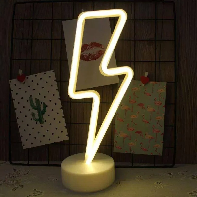 Карамельный неоновый LED светильник I Светодиодная лампа I Ночник настольный