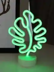 Оранжевый неоновый LED светильник I Светодиодная лампа I Ночник настольный