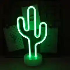 Белый неоновый LED светильник I Светодиодная лампа I Ночник настольный