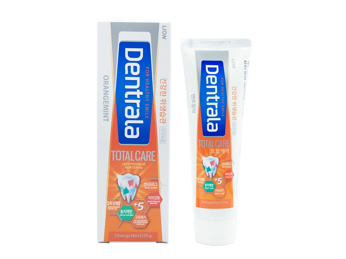 Зубная паста Цитрусовый коктейль "Dentrala total care orangemint", 120 г