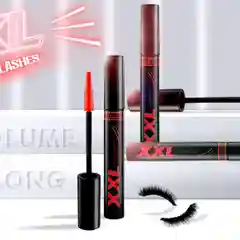 Тушь для ресниц LUXVISAGE XXL Суперобъем Эффект накладных ресниц черная
