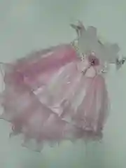 Плате розовое, со шлейфом
