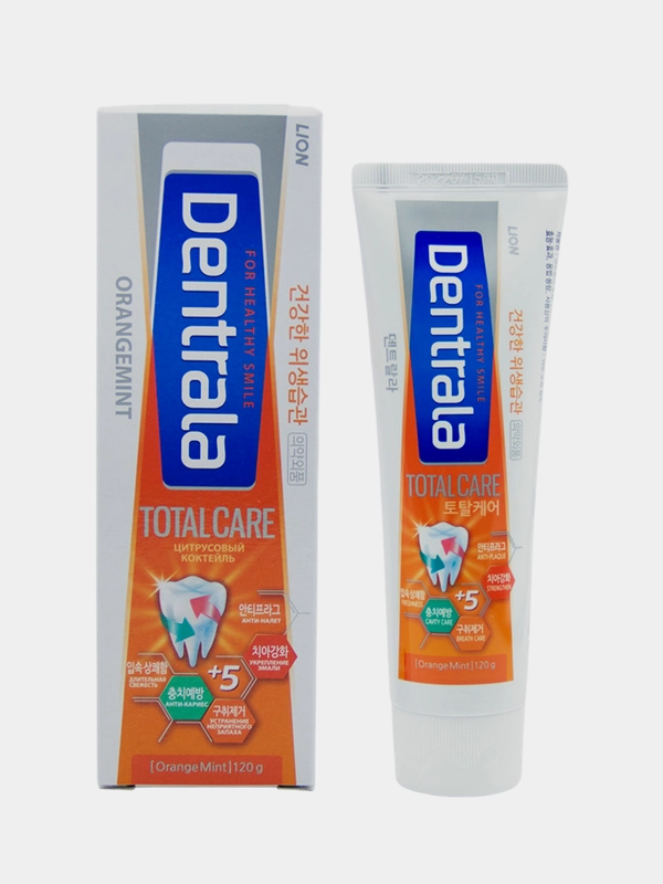 Зубная паста Цитрусовый коктейль "Dentrala total care orangemint", 120 г