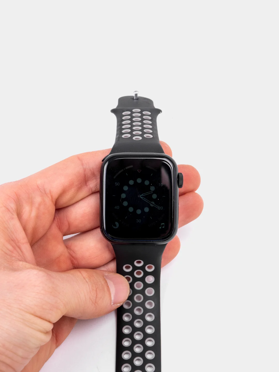 Черный умные смарт часы Watch спортивные, фитнес браслет