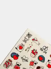 Наклейки для ногтей, слайдеры для маникюра и педикюра. Кошки, надписи , сердечки, любовь