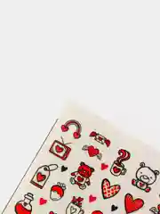 Наклейки для ногтей, слайдеры для маникюра и педикюра. Все о любви, сердца, медвежата