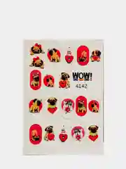 Набор слайдеров для ногтей "I am WOW: животные, птицы, собачки, лисички", 5 штук