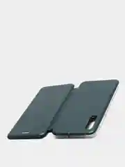Тёмно-зелёный чехол книжка Samsung Galaxy A50, A30S, A50S (Самсунг А50, А30С, А50С)