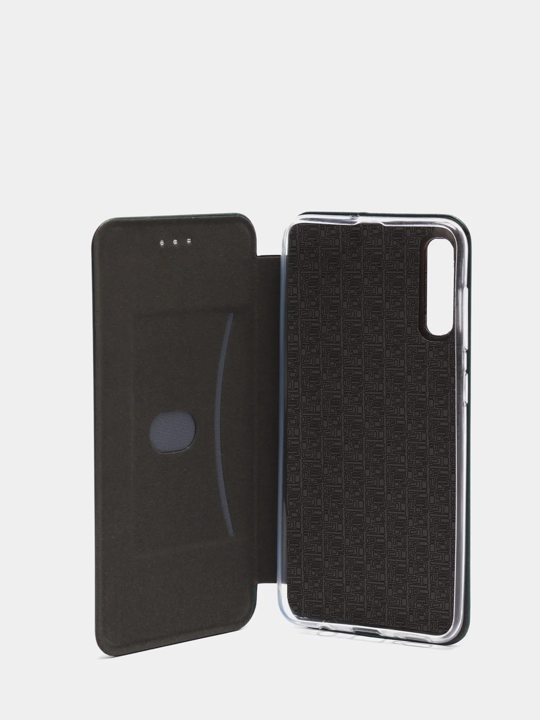 Тёмно-зелёный чехол книжка Samsung Galaxy A50, A30S, A50S (Самсунг А50, А30С, А50С)