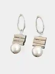 Серебряный серьги женские, 4 вида