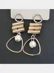 Серый серьги женские, 4 вида