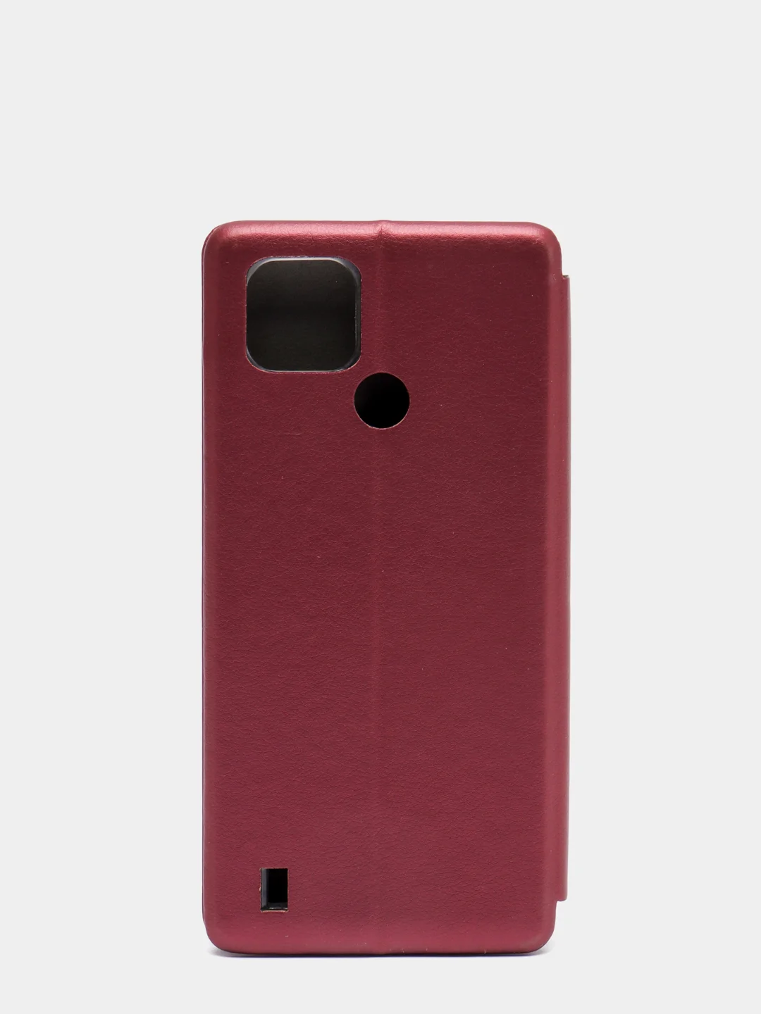 Бордовый чехол книжка Realme C21