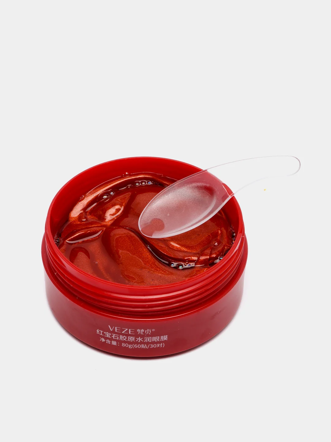Патчи для глаз гидрогелевые "Venzen Ruby Collagen" с экстрактом красной водоросли