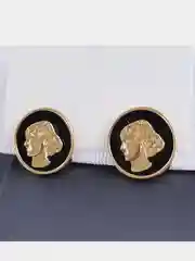 Черный женские серьги, 2 цвета