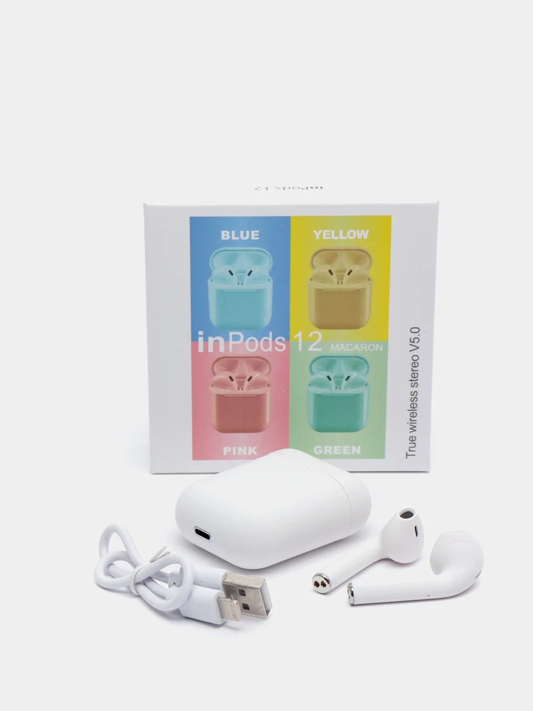 Белый беспроводные наушники inpods 12