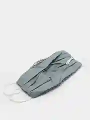 Синий меланж маски для лица со стразами