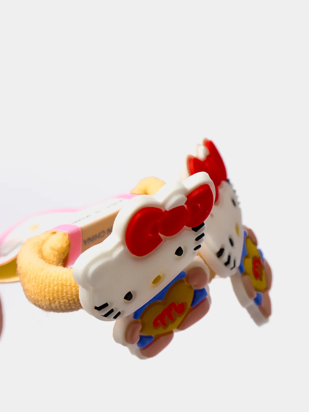 Горчичный резинки для волос мультяшные "Hello kitty - Хелло Китти" и "Единорог"