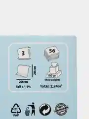 Набор из 2уп*56 бумаж. салфеток "Hello Kitty"с риc.,3сл,20х20см,World Cart(HLK-FC-01/1220)