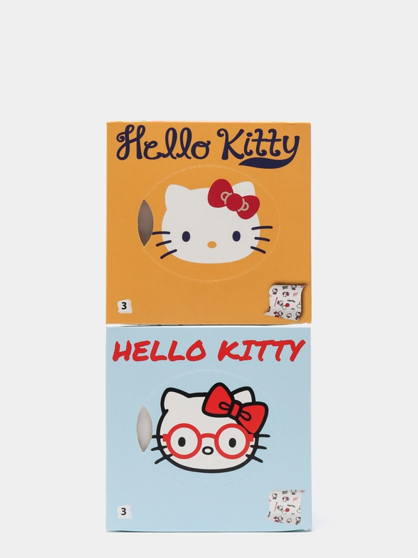 Набор из 2уп*56 бумаж. салфеток "Hello Kitty"с риc.,3сл,20х20см,World Cart(HLK-FC-01/1220)
