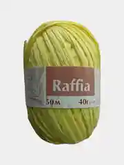 Лимонный пряжа Рафия 40г 50 м Raffia Переработанные листья пальмы "Рафия"-100%