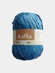 Лазурный пряжа Рафия 40г 50 м Raffia Переработанные листья пальмы "Рафия"-100%