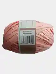 Пудровый пряжа Рафия 40г 50 м Raffia Переработанные листья пальмы "Рафия"-100%