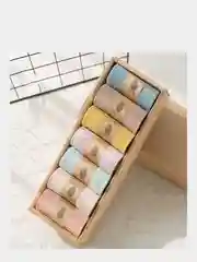 Носки женские хлопковые высокие, однотонные, впитывающие