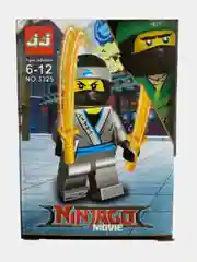 Серый конструктор мини-фигурка "Ниндзя" совместимые Minifigures Ninjago Masters Spinjitzu