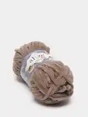 Хаки пряжа плюшевая Alize Velluto, 100% микрополиэстер, 100 г, 68 м
