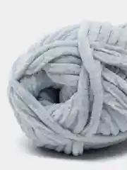 Серебряный пряжа плюшевая Alize Velluto, 100% микрополиэстер, 100 г, 68 м